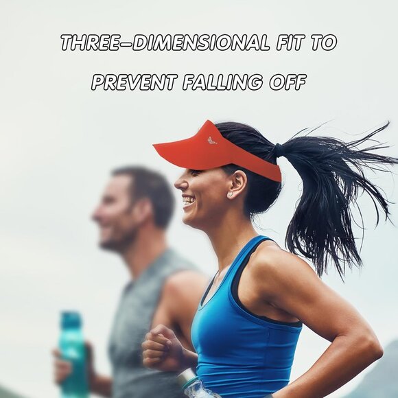 Women's Sun Visors Adjustable UV Protection Golf Cap Summer Outdoor Activities - Picture 2 of 7